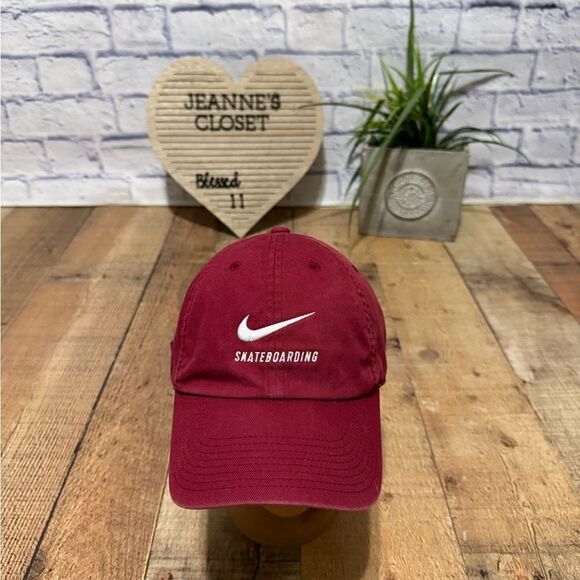 Nike Sportswear Cap Hat NIKE SB H86 TWILL CAP - MAROON Unisex - Picture 2 of 8